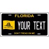 Florida Black Don't Tread On Me Custom License plates Auto