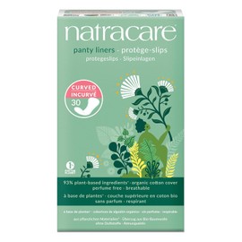 Natracare 3060 Natural Curved Panty Liners 30 Count (5 Pack)