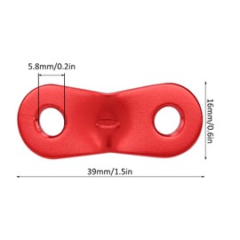 30pcs Tent Rope Tensioner, Aluminum Alloy Camping Tent Guyline Cord Adjuster 2‑Hole Tent Rope Buckles Camping Guy Lines Tent Cord Tensioners for Outdoor Tent Camping Awning