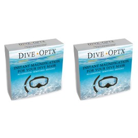 Calabria Hydrotac Dive OPTX 20/20 Stick On Bifocal Lenses +1.25 2 PACK Scuba Mask Magnifying BiFocal Stickers Diving Goggles