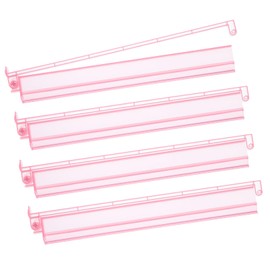 Mahjong Racks with Pushers 4PCS Set Majiang Tile Holder Acrylic Mahjong Racks Accessories and Gifts(Pink)