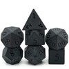 World of Dice - Obsidian Stone Cube - 7-Piece Pen