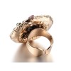 Undisclosed Adjustable Gold Tone Fashion Ring One Size