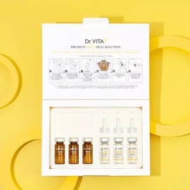 Dr. Vita [데이셀]닥터비타 프리미엄 비타 C 듀얼 솔루션 앰플 세트(1.8g x 3ea+10ml x 3ea) Daisel Doctor Vita Premium Vitamin C Dual Solution Ampoule Set (1.8g x 3ea + 10ml x 3ea)