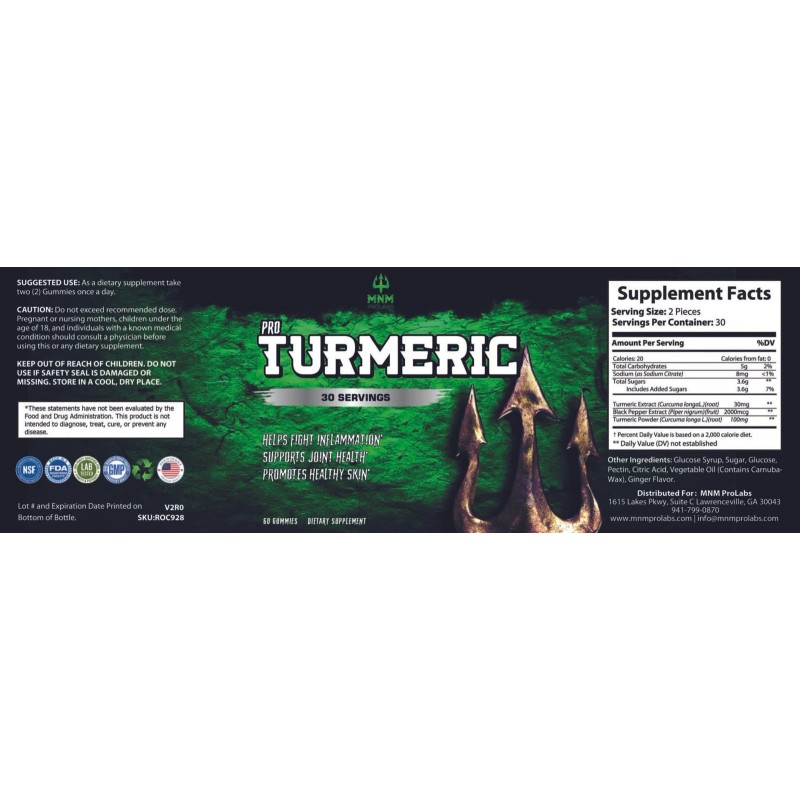 MNM ProLabs PRO-TURMERIC Premium Gummies