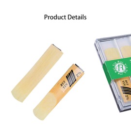 10Pcs Alto Saxophone Reeds, Professional Alto Sax Reeds 2-1/2 Reed Strength 2.5 Thinner Reed Tip for Clarinet Beginner and Player, Alto Sax