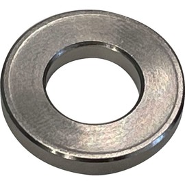 Trusco WCNI1510-2 Washer, Electroless Nickel, Outer Diameter 0.6 inches (15 mm), Inner Diameter 0.4 inches (10 mm), Thickness 2