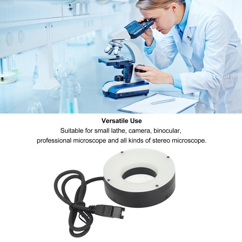 Microscope LED Ring Lamp High Brightness Ring Light Illuminator for