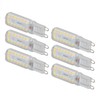 6pcs G9 LED Bulbs 7W Dimmable 360° Illumination Replacement Light