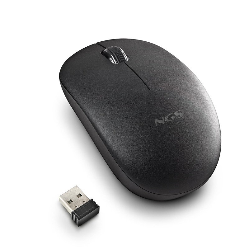 NGS Fog Pro Black - Wireless Mouse, 1000 DPI Optical