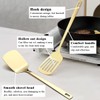 Evanda Gold Kitchen Utensils Set 6pcs, Titanium Plating Stainless Steel