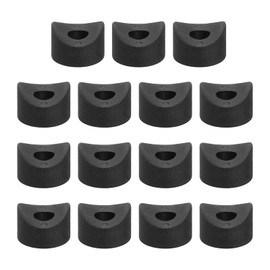 uxcell 16Pcs Plastic Round Washers, 9mm x 25mm x 10mm Black PE Concave Washer Spacer Hardware Machine Fastener for Round Tube Fixing