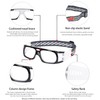 SooGree - anteojos de baloncesto antivaho protectoras para los ojos,