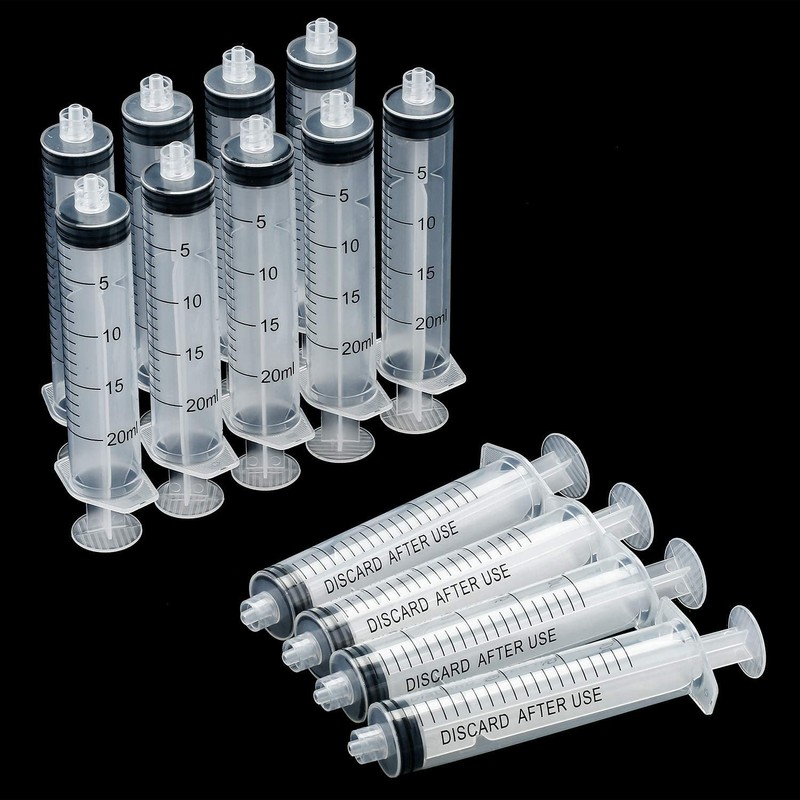 10PCS Syringes 20ml 60ml 100ml to Slip Tip Luer Lock