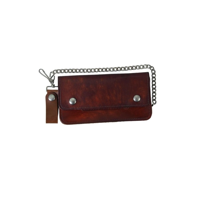 Hot Leathers (WLC2007 Brown, 8") Bi-Fold Wallet