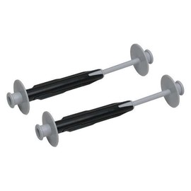 MOLLIFII Toilet Paper Adapter Spindle, Coreless Roll, Unfinished, Gray, 2 PK, Mfr: 50011-A