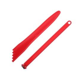 sourcing map 2 Pcs Canning Supplies, Canning Rack Kits Included Magnetic Lid Lifter, Canning Bubble Popper Bubble for Ball Jars, Mason Jars, Red