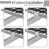 Solar Panel Bracket, Pack of 8 Solar End Clamps, 30