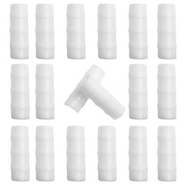 LOLEDE 60PCS Greenhouse Clips, 1 Inch Greenhouse Clamps, Gardening and Farming Tube Clips, ABS Plastic Clamps for PVC Pipe, Greenhouse Film, Sunshade Nets & Row Covers (White)