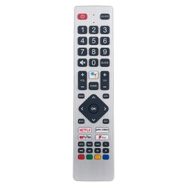 Replacement Voice TV Remote Control Applicable For Blaupunkt BLF/RMC/0015N BA43U5142MEB BA50U5142MEB BA50U5262MEEB 4K Android TV and Compatible with SHARP SHW/RMC/0134