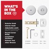 Kwikset Pismo Interior Privacy Door Knob with Lock, Door Handle