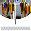 50Pcs 2.4in Arrows Vanes DIY Spiral Feather Wing Competitive Bow