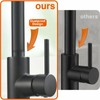 RULIA Matte Black Kitchen Faucet, Black Faucet, Kitchen Sink Faucet,
