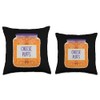 Cheese Puffs Snacks Cheese Balls Throw Pillow