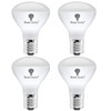4 Pack R14 LED Bulb 4W E17 Base Mini Reflector