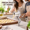Manual Cavatelli Pasta Maker with Hand Crank, Aluminum Alloy Countertop
