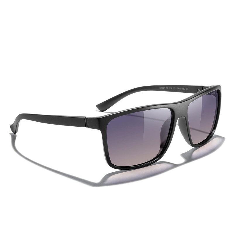 MERRY'S Rectangular Polarized Sports Sunglasses for Men Women Cycling Driving