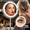 VESAUR 1X15X HD Lighted Makeup Mirror, 9" Large 5000mAh Rechargeable