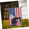 Kisangel America Flag for Garden Patriotic Yard Flag Decorative Memorial
