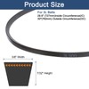 sourcing map 3L300 Classic Wrapped Rubber V-Belt, 30"(762mm) Outside Circumference,