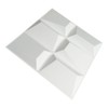 Art3d Diamond Pyriamd 3D Wall Designs White 3D Wall Panels,