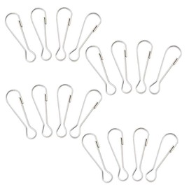 lasenersm 30 Pieces 1.57 Inch Stainless Steel Flag Pole Clip Snaps Hook Flagpole Attachment Flag Pole Snap Clip Hooks Stainless Steel Spring Hooks