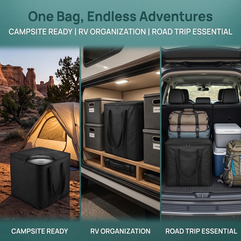 Xygobla Camping Toilet Storage Bag Zip Cover
