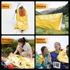 SET007 12PCS Emergency Blankets, 82x62inch Thermal Mylar Foil Blanket, Waterproof