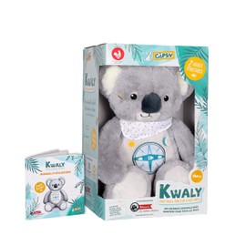 Gipsy Toys 056071 Koala Storyteller, Interactive, French Version, 2 Hours of Wonderful Fairy Tale, for Children from 2 to 8 Years, Grey