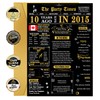 10th Birthday Cards, 10th Black Gold Birthday Decorations, Best 10