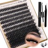 Cluster Lashes Kit - Fluffy Cluster Lashes 10-18mm, 200D Lash