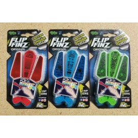 YULU Flip Finz LED Lighted Fidget Toy Set of 3 - Green Red and Blue