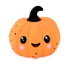 CHIWAVA 3PCS 2.4" Funny Pumpkin Latex Dog Toy Set Interactive