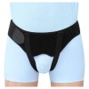 Faja Hernia Inguinal Bilateral Ajustable Gainreel Algodón Negro Talla M