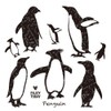 Wall Sticker Penguin Pattern Made in Japan Nordic MU3