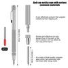 OUZHOU Pack of 2 Tungsten Carbide Pen with 12 Replacement