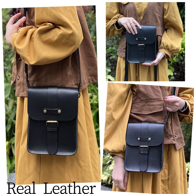 Creator Shoulder Bag, Genuine Leather, Men's Bag, Vertical Type, Cross-Body