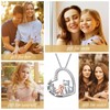 Ladytree Llama Necklace S925 Sterling Silver Mother Daughter Heart Alpaca