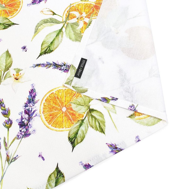 Style Decor W4702010 Tablecloth, 100% Cotton, Fashionable, Rectangle, Nordic, 56.9