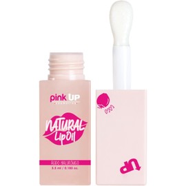 PINK UP Natural Lip Oil Coco Hidratante de labios Balsamo para labios Con Ácido Hialurónico Gloss Fórmula no pegajosa Brillo de aspecto natural Labial Modelo PKML07